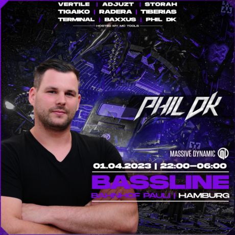 Bassline 01.04.2023 Square FULL LineUp mit Phil DK